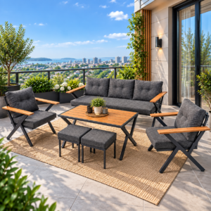 Yalı Home N Ayak Bahçe Balkon Takımı Çayseti