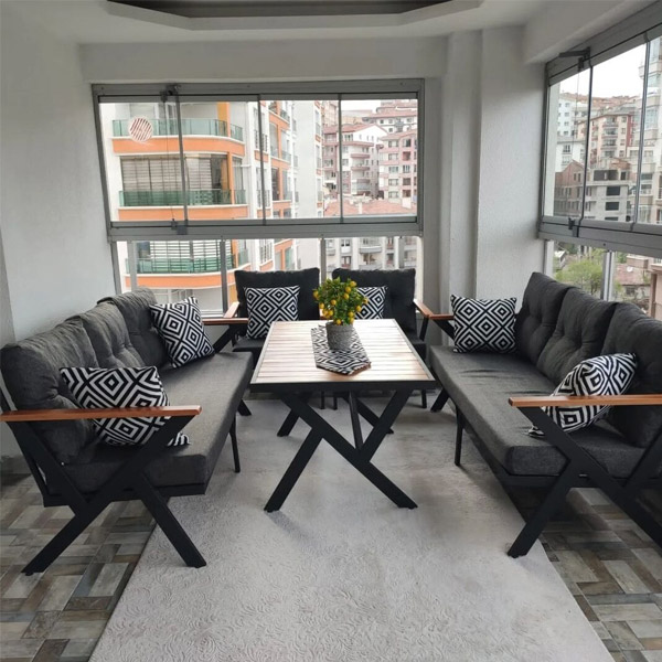 Yalı Home N Ayak Çayseti Bahçe Balkon Oturma Takımı YALI HOME