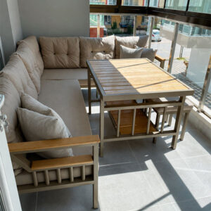 Yalı Home Atlantis Balkon Köşe Takımı