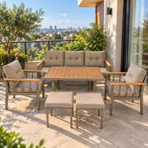 Yalı Home Bohem Balkon Oturma Takımı Bahçe Takımı
